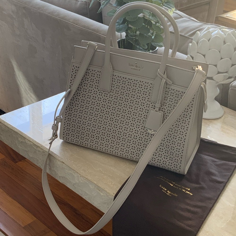 Kate Spade Light Gray Satchel